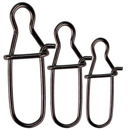 Faveten Fishing Snaps, Duo Lock Terminal Tackler, High Strength Stainless Steel Fast Change Catfish Bait Bass Lures for Fish Line Leader Hooks Weights 50 Pcs (Test 60-120 Pound)