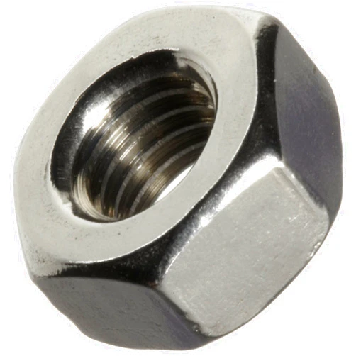 Small Parts 18-8 Stainless Steel Small Pattern Machine Screw Hex Nut, Plain Finish, #6-32 Thread Size, 1/4