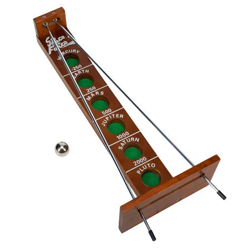 WE Games Shoot the Moon - a Classic 1940's Nostalgia Game - Solid Walnut Wood Stain - 18 inches
