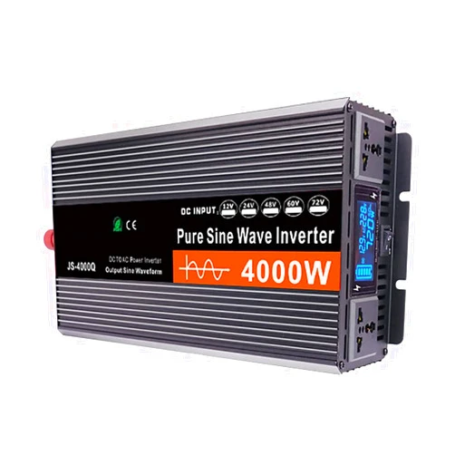 Generic Pure Sine Wave Inverter 12V to 220V 3000W-6000W Peak Power Converter DC to AC with LCD Display, for Car Boat Truck RV Solar Power,4000W-12Vto220V