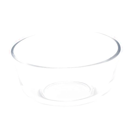 Healifty 6 Inch Lead-Free Glass Salad Bowl Heat Resistant Fruit Serving Bowl for Kitchen Use for Pasta Dessert for Daily Meals Entertaining