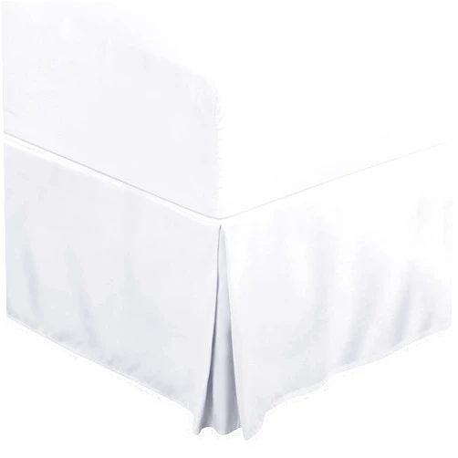 Utopia Bedding California King Bed Skirt - Soft Quadruple Pleated Ruffle - Easy Fit with 16 Inch Tailored Drop - Hotel Quality, Shrinkage and Fade Resistant (Cal King, White)