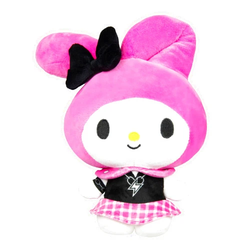 Hello Kitty and Friends Series 2, My Melody 8-inch Punks Plush - Officially Licensed Sanrio Product from Jazwares - Ages 6+