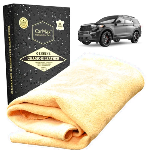 Carmax Premium Car Care CarMax Professional 4.5 sq ft English Premium Natural Chamois - Clean Like a pro with Our Biggest and Best Chamois - Superb Drying Capacity Easy, Streak Free Finish - Made in The UK…
