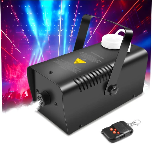 HUICCN Fog Machine with Wireless Remote Control, Upgraded Smoke Machine Auto Continuous Spray for Halloween Wedding Party Stage DJ Club
