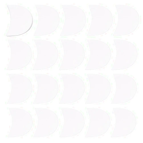 UPSTORE 100PCS White Professional Eyeshadow Pads Stencils Mascara Eyelash Guard Protector Eyeshadow Patches Under Eye Pads for Eyelash Extensions Lip Eye Makeup Supplies