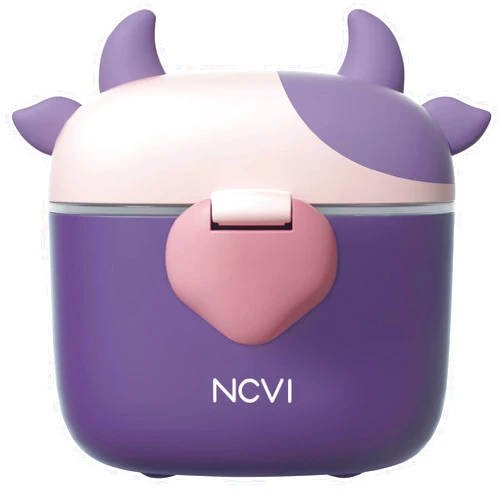 NCVI Baby Formula Dispenser On The Go, Formula Container to Go, Formula Holder for Travel, Outdoor Picnic with Baby Infant, Portable Container for Milk Powder, Snacks, Candy, Fruits (Purple)