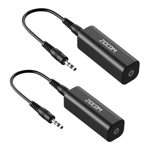 ZIOCOM Ground Loop Isolator, Noise Filter, Eliminate The Buzzing Noise for Your Car Audio System/Home Stereo with Jack 3.5mm Audio Cable(2 Pack)