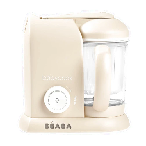 Béaba BEABA Babycook Solo 4 in 1 Baby Food Maker, Puree Steamer and Blender for Purees, Grinder with Auto Steam Cooking, Lrg Capacity 4.5 Cups 27 Servings in 20 Mins, Oat