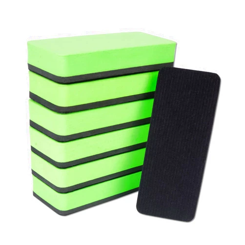 BienBion 6 Pack Dry Erase Eraser,Felt Magnetic Dry Eraser,Dustless Whiteboard Eraser,Medium EVA Trace-Less Dry Erase Board Eraser for Classroo,Office and Home (Green) (A-Green)