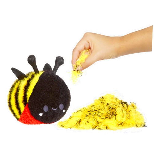 Fluffie Stuffiez Bee Small Collectible Feature Plush - Surprise Reveal Unboxing Huggable Tactile Play Fidget DIY Ultra Soft Fluff