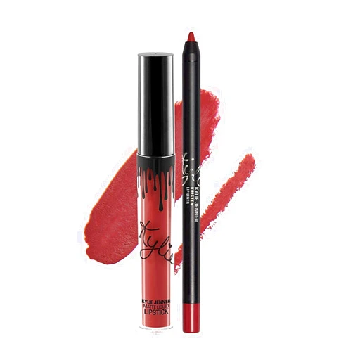 Kylie Cosmetics New Female Kylie Jenner Cosmetics Long Lasting Lipstick Lip Gloss Liquid Matte Lip Liner Makeup (Kristen)