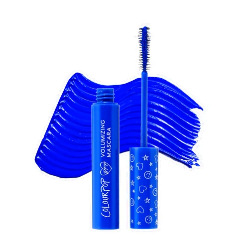ColourPop BFF Mascara - Volumizing, Lifting & Lengthening Mascara - Buildable Black Mascara with a Twisted, Nylon Fiber Brush - Cruelty Free Eye Makeup - Blue Ya Mind (.24 fl oz)