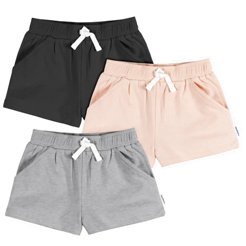 Gerber Baby Girls' 3-Pack Knit Shorts