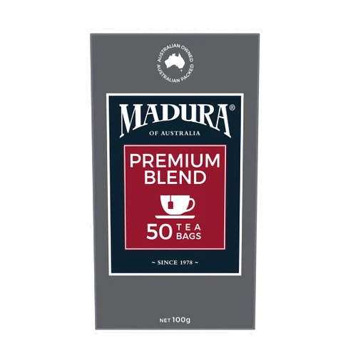 Madura Teas Australia - Premium Blend - 50 Count Black Tea - Teabags