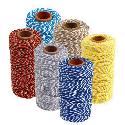 Ztexkee 6 Rolls Christmas Twine for Crafts 328 Feet Cotton String for Gift Wrapping Baker Cotton Twine for Art Crafts Holiday Ornaments Cotton Ribbon Rope