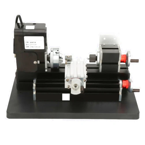 Yanmis Mini Metal Lathe, 24W 20000RPM Mini Wood Lathe 100-240V Soft Metal Plastic Acrylic Milling Machine (US Plug)