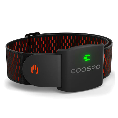 COOSPO HW9 Bluetooth 5.0 ANT+ Heart Rate Monitor Armband with HR Zones/Calories Burned, Optical HRM Sensor for Fitness Training/Cycling/Running,Compatible with Peloton,DDP Yoga,Wahoo