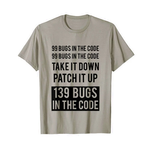 Coding Hacker Programming & Hacking Gifts Funny Programmer Hack T-Shirt - 99 Bugs In The Code Tee T-Shirt