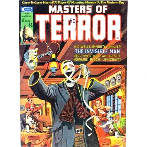 Curtis Masters of Terror #2 FN ; Curtis comic book | Invisible Man H.G. Wells