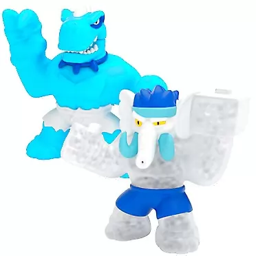 Heroes of Goo Jit Zu Dino Power Versus Pack Versus Pack - 2 Action Figures - Artic Showdown - Tyro Vs Gigatusk