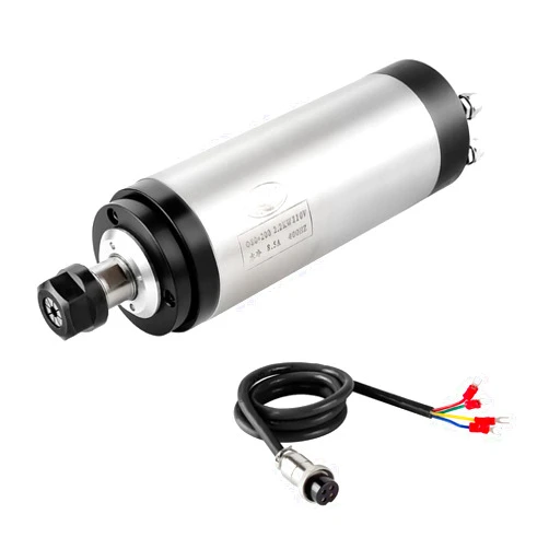 Zhong Hua Jiang CNC Spindle CNC Motor 110V 2.2KW 2200W Quiet Water Cooled Spindle Motor 80mm 4 Bearings 24000RPM 400HZ for CNC Router Machine