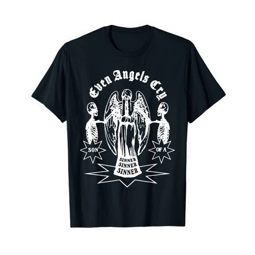 Visit The Western Cowboy Even Angels Cry | Somebody Save Me From Myself T-Shirt