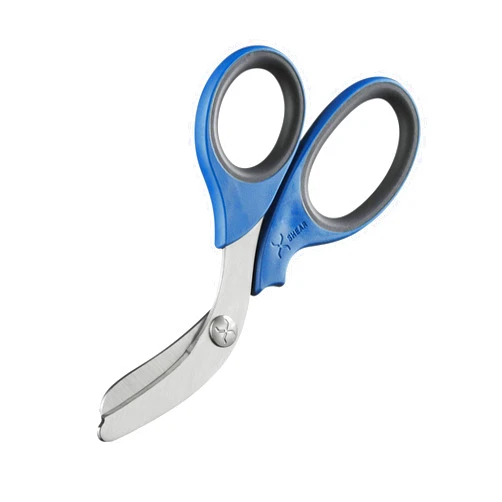 XSHEAR® 7.5” Extreme Duty Trauma Shears. Tough and Durable Medical Scissors for the Paramedic, EMT, Nurse or any Emergency Healthcare Provider - Blue/Gray