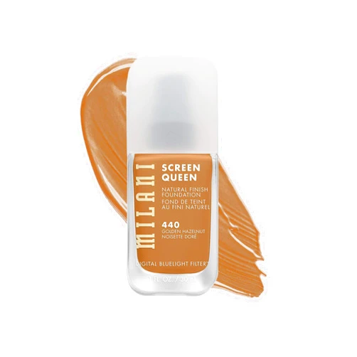 Milani Screen Queen Liquid Foundation Makeup - Cruelty Free Foundation With Digital Bluelight Filter Technology (Golden Hazelnut)