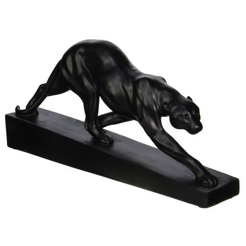 Design Toscano EU6104 Panther on the Prowl Art Deco Statue, 16 Inch, Black