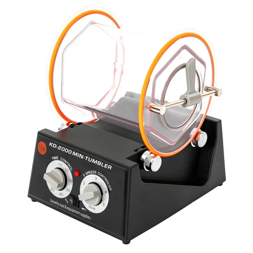 ZXTINGSHOP Jewelry Polisher Tumbler Mini Polisher Tumbler Rotary Tumbler Surface Polisher 5Kg 11.02 Lbs Capacity 60W Jewelry Polishing Finishing Machine