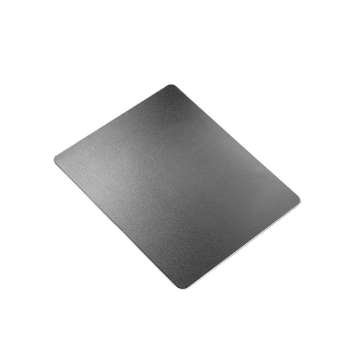 Vaydeer Hard Black Metal Aluminum Mouse Pad Mat Smooth Magic Ultra Thin Double Side Mouse Mat Waterproof Fast and Accurate Control for Gaming and Office(Small 9.05X7.08 Inch)