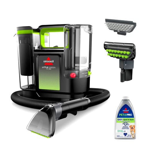 BISSELL® Little Green® Max Pet SmartMix Portable Carpet and Upholstery Deep Cleaner, Car/Auto Detailer, with SmartMix Technology, Self-Cleaning Tough Stain Tool and Pet Hair Removal Tool, 38572