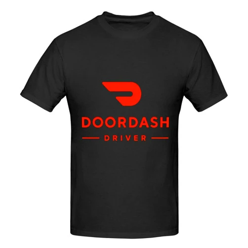 QTEREWEWR Doordashs Men's T-Shirt Basic Short Sleeve Tee Fashion Classic Music Memory Casual Top Small Black