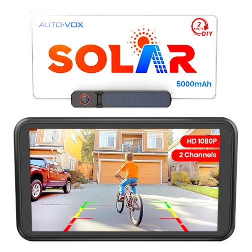 AUTO-VOX Solar Wireless Backup Camera with 5