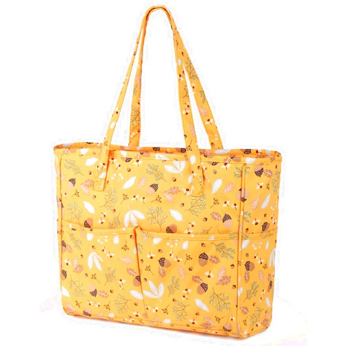 Coopay Crochet Tote Bag for DIY Lovers - Lightweight Yarn Storage & Travel Bag for Knitting, Crochet & Crafting Kits