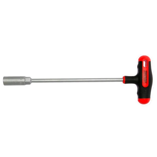 Teng Tools 7mm 6 Point Opening Durable Chrome Vanadium Steel T-Handle Nut Driver - MDNT407, Silver