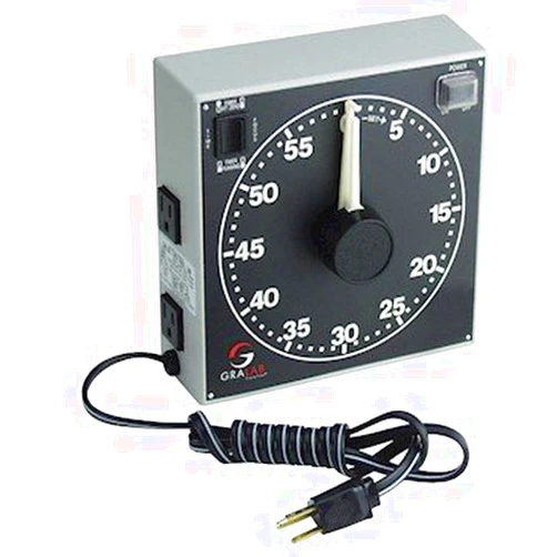 Cole-Parmer Dimco-Gray 300 Large Dial Darkroom Timer/Controller, 60 Minute; 115 VAC