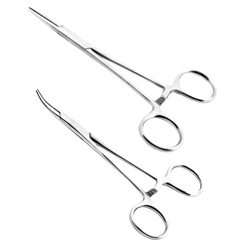 Ainiv 2 Piece Hemostat Curved and Straight Stainless Steel Self-Locking Fishing Forceps Piercing Remover Tool Piercing Grabber Tool for Nurses Pet Grooming Care Fishing DIY Crafting(5