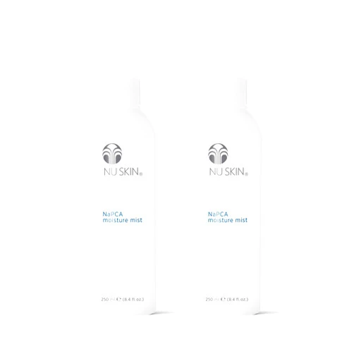 Nu Skin NaPCA Moisture Mist | Revitalizing Moisturizer & Cooling Mist with Hyaluronic Acid | Hydrating Spray for Face, Body & Hair | Sodium PCA for All Skin Types | 8 oz | 2 Pack