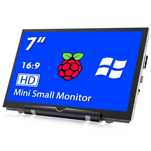 HAMTYSAN Raspberry Pi Screen 7 Inch HDMI Monitor 800x480 LCD Screen Display Mini Small Monitor for Raspberry Pi 4/3/2/Zero/B/B+ Win11/10/8/7 (Non-Touch), Driver Free