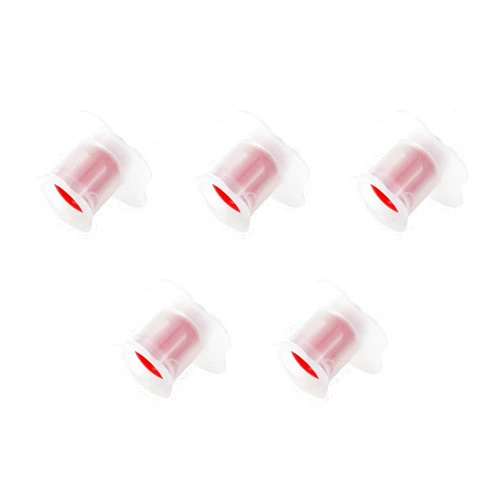 Tsnamay 5Pcs Cupcake Corer and Filler Set，Plastic Cupcake Corer Plunger Cutter Pastry Corer Digging Holes Tools for Muffin Cake Filling, Red