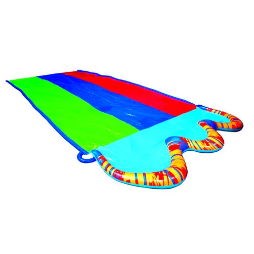 BANZAI Triple Racer Water Slide 3 Racing Lands and Splash Pool