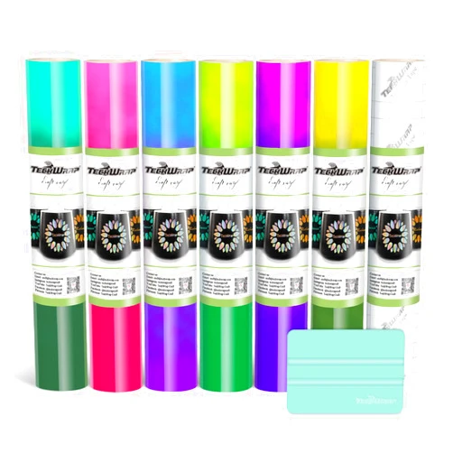 TECKWRAP Cold Color Changing Vinyl Adhesive Vinyl Bundle 12