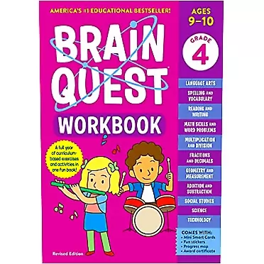 Workman Publishing, Barbara Gregorich Brain Quest Workbook: 4th Grade Revised Edition (Brain Quest Workbooks)