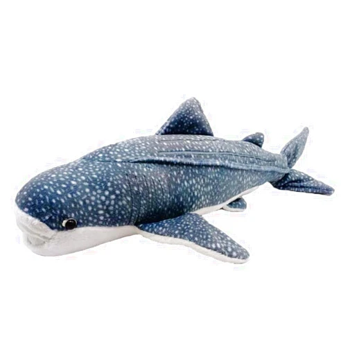 JIANEEXSQ Soft Simulation Great Whale Shark Plush Toy, Realistic Lifelike Blue Texture Whale Shark Stuffed Animals, Cute Ocean Sea Creatures Sharks Plush Toy Gift Collection for Kids