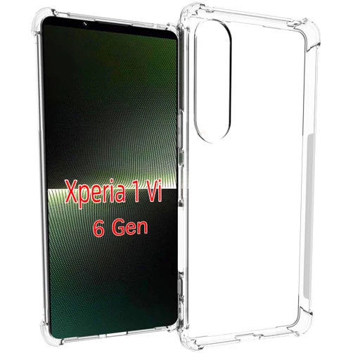 Tffozssi Case for Sony Xperia 1 VII, Slim Clear Soft TPU Bumper Protective Shockproof Case Cover, Clear