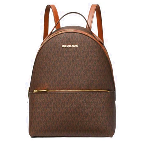 Michael Kors Sheila Medium Logo Backpack (Brown)