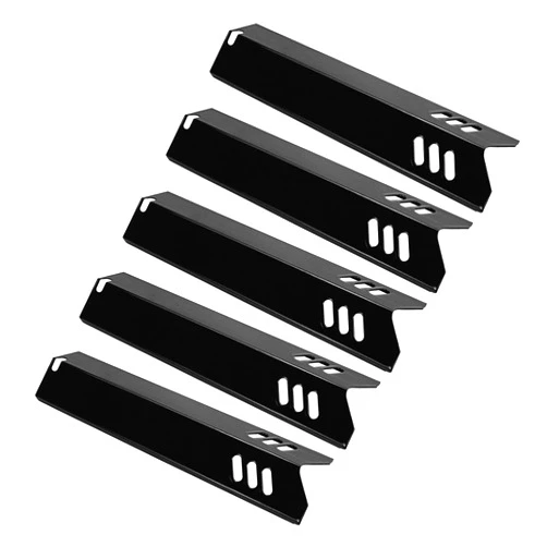 Unicook 15 Inch Grill Heat Plates Replacement Parts, Compatible for Dyna-Glo DGF510SSP, DGF493BNP, Porcelain Heater Part Heat Shields for Backyard, Uniflame GBC1460W, Grill Burner Covers, 5 Pack