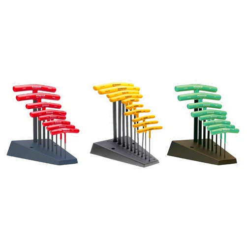 Bondhus Metric and Inch Ball Driver Hex and Star 26 Piece T-Handle Sets with Stand - Bondhus 13189, Bondhus 13190, Bondhus 33034